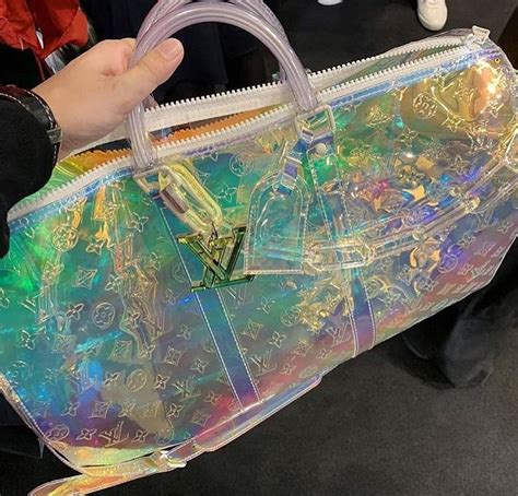 iridescent louis vuitton duffel bag|lv holographic bag.